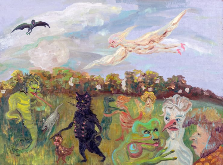 María Korol ¡Afuera!, 2023 oil on linen 18 x 24 inches