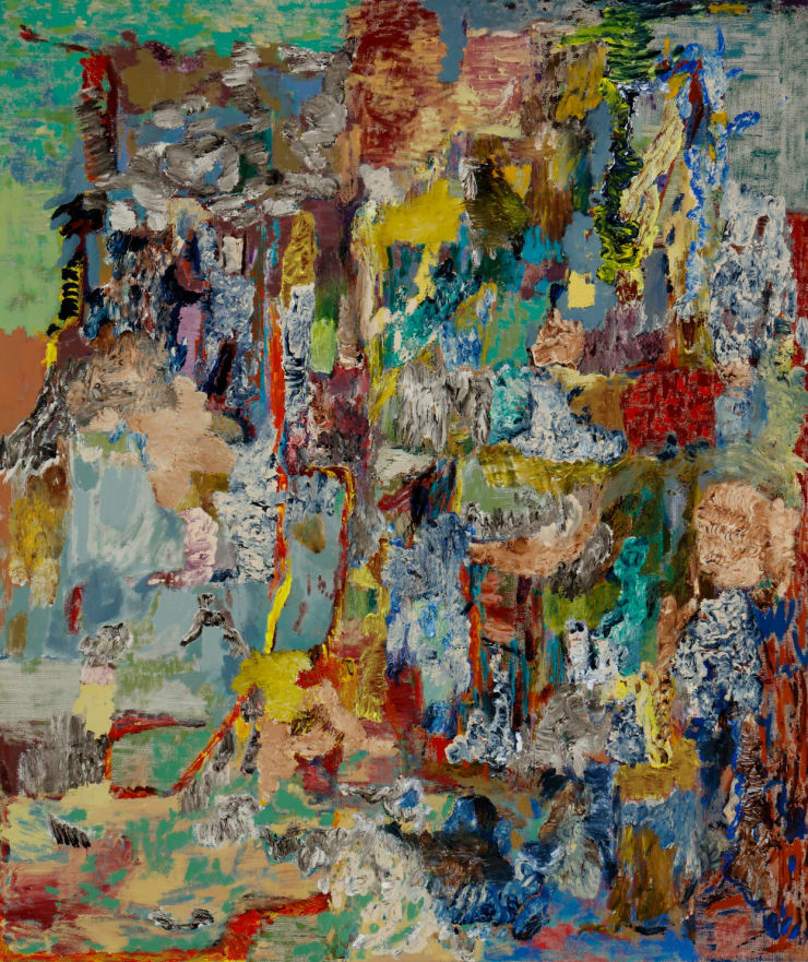 Kim Ouellette Though acrylic, sumi ink on canvas 54 x 44 inches