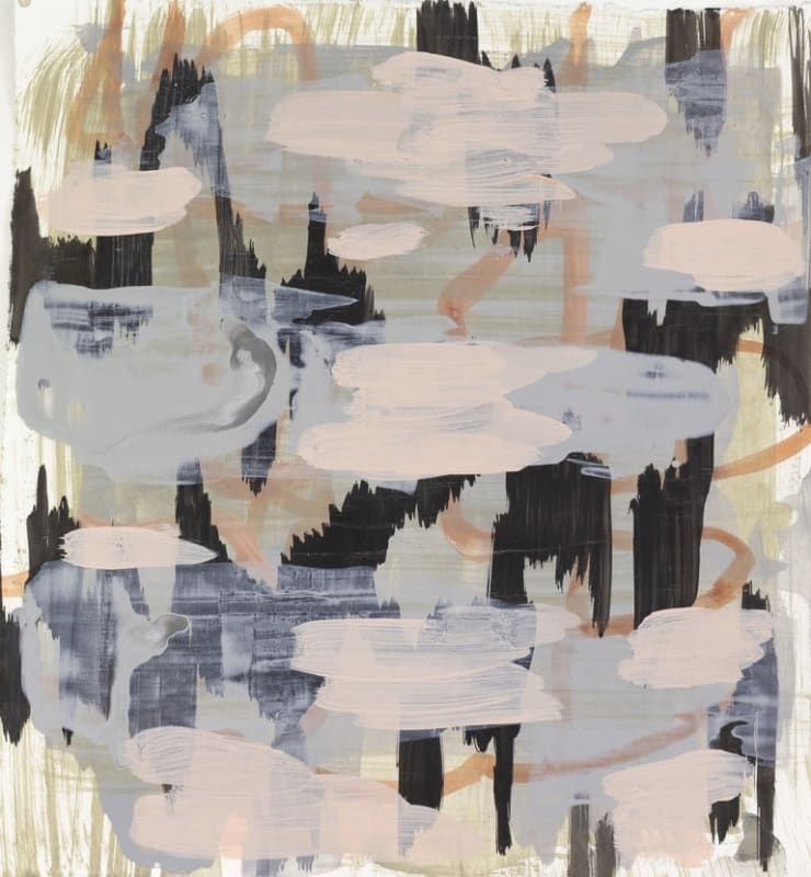 Deborah Dancy Cipher 6, 2021 acrylic on paper 15 x 13.75 inches