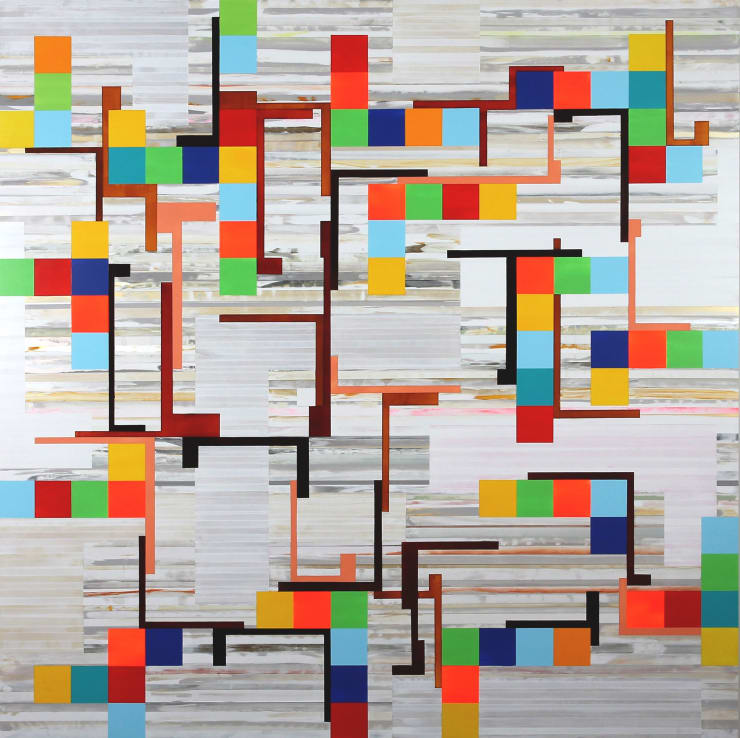 Scott Eakin BCS-231 Brando's Wig, 2024 acrylic on panel 60 x 60 inches