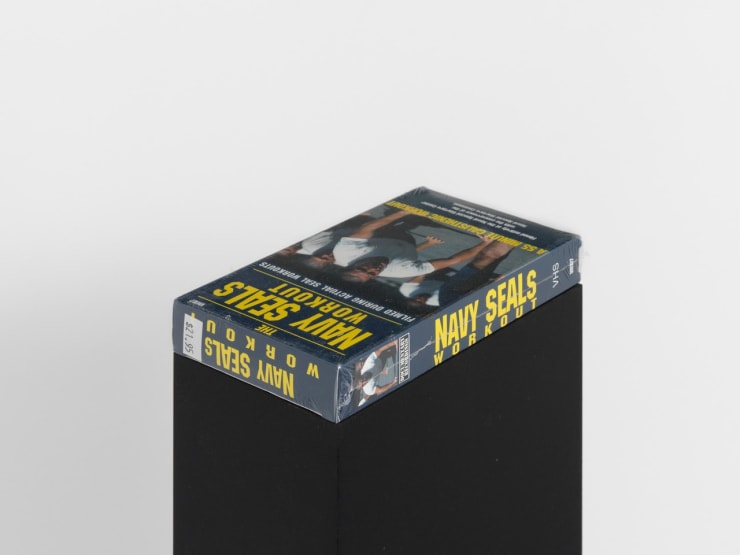 Mitchell Anderson some smothering dreams (cut), 2018 Sealed VHS tape, oiled MDF 141 x 20 x 11.5 cm 55 1/2 x 7 7/8 x 4 1/2 in