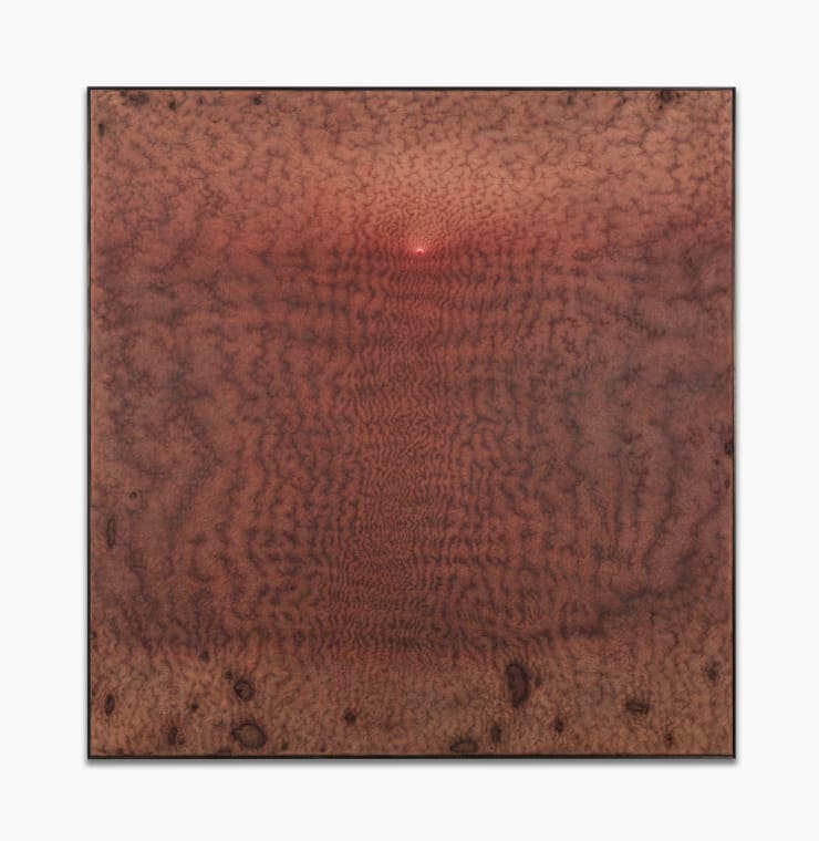 Anders Davidsen Sown in Furrowed Lung, 2023 oil on linen 185 x 180 x 4.2 cm 72 7/8 x 70 7/8 x 1 5/8 in 187 x 181.8 x 5.5 cm (framed)