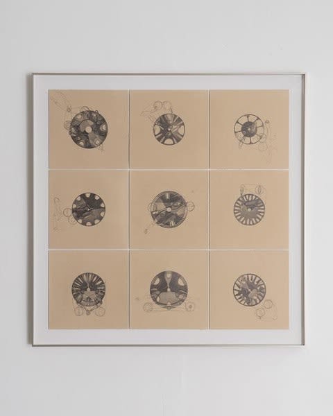 Min Jia, Lure Drawings I-IX, 2024