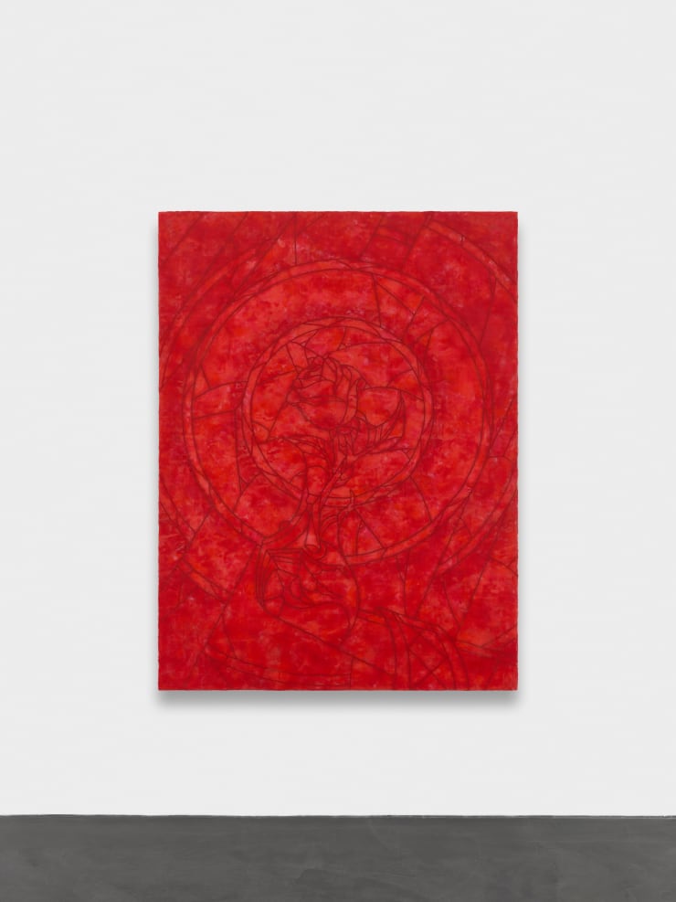 Mitchell Anderson Rosebud (Fervidor), 2020 Encaustic on cradled panel 160 x 120 x 8 cm 63 x 47 1/4 x 3 1/8 in