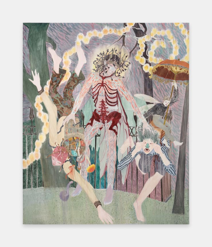 Ding Shilun The Mischievous Light, 2024 Oil on linen 230 x 190 cm 90 1/2 x 74 3/4 in