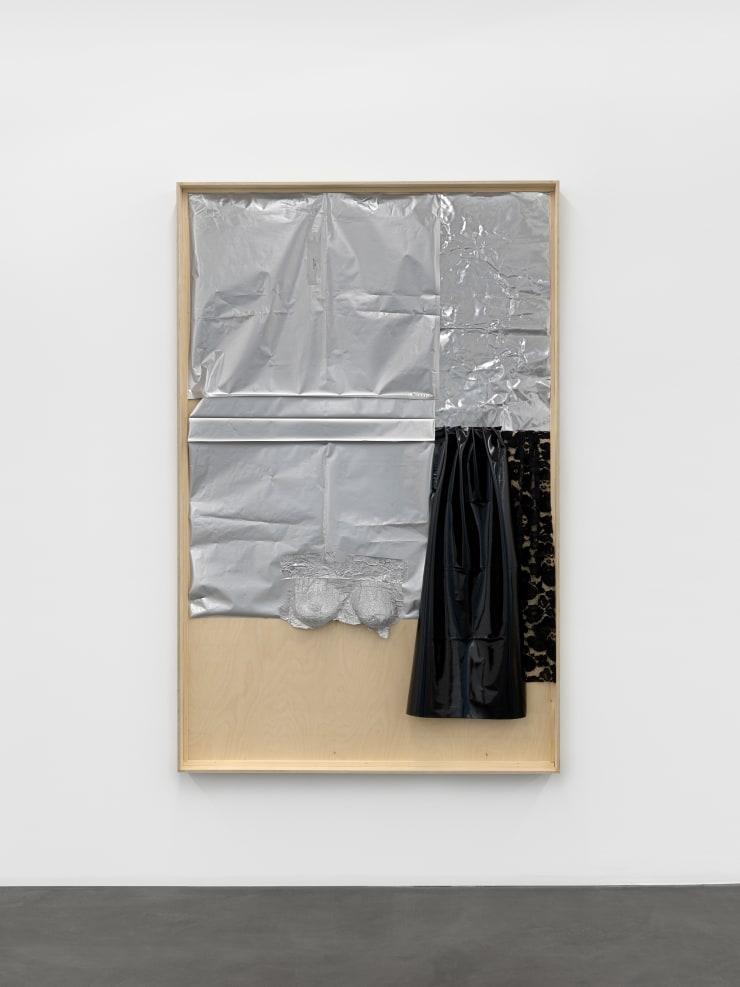 Sitara Abuzar Ghaznawi Episode 3 (anger management), 2021 Mixed media on wood 170 x 100 cm 66 7/8 x 39 3/8 in