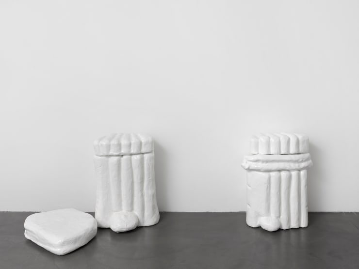 Denis Savary Follies, 2025 Resin, paint Each approx. 75 x 50 x 50 cm approx. 29 1/2 x 19 3/4 x 19 3/4 in