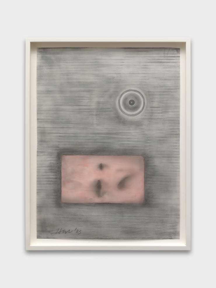 Tishan Hsu Gray-Zone 16, 2023 Pencil, acrylic and ink on Dura-Lar 40.6 x 30.5 cm 16 x 12 inches