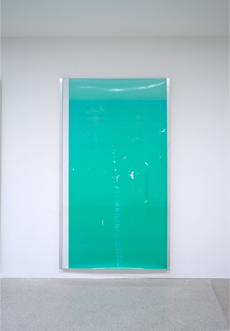 Manuel Burgener Untitled, 2018 Photogram, aluminium frame and glass 215.1 x 118.5 x 0.5 cm 84 3/4 x 46 5/8 x 1/4 in