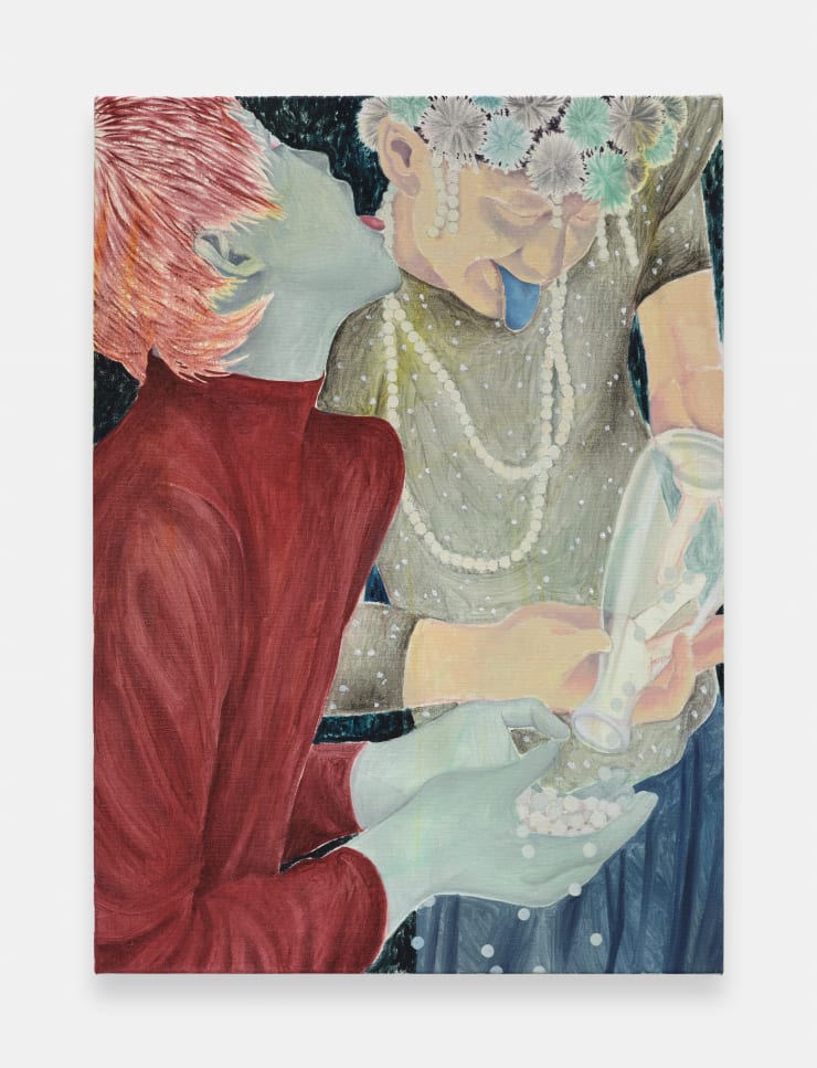 Ding Shilun The Pearl Merchant, 2024 Oil on linen 70 x 50 cm 27 1/2 x 19 3/4 in