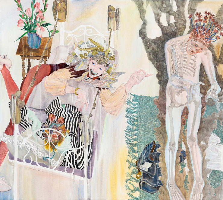 Ding Shilun The Truest Love and Sacrifice, 2022 Oil on canvas 170 x 190 cm 66 7/8 x 74 3/4 in