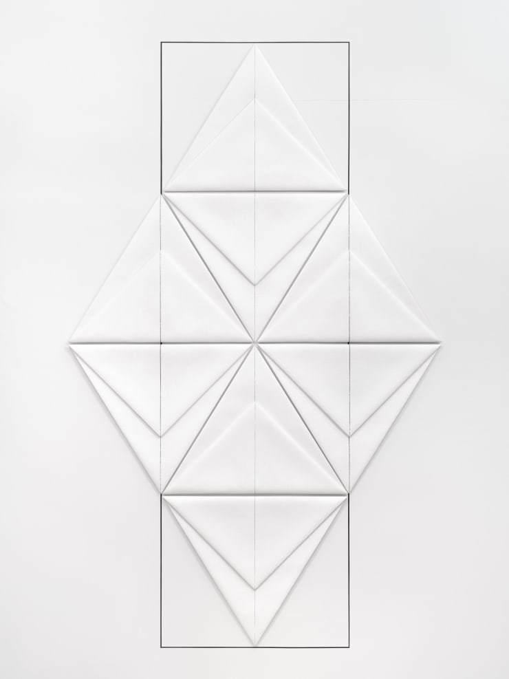 Dorothea Rockburne Egyptian Painting, Scribe, 1979 Gesso, glue, pencil and oil on linen 236.2 x 143.5 cm 93 x 56 1/2 in