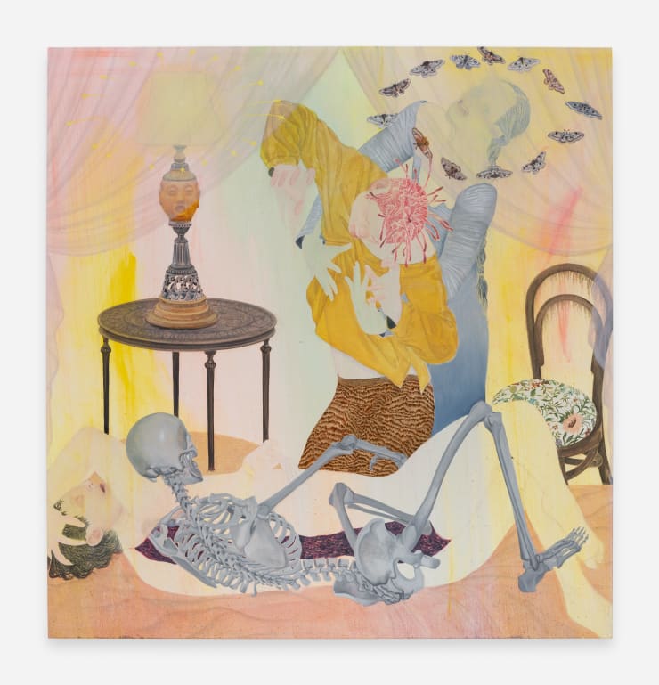 Ding Shilun Smile Reveal, 2024 Oil on linen 190 x 180 cm 74 3/4 x 70 7/8 in