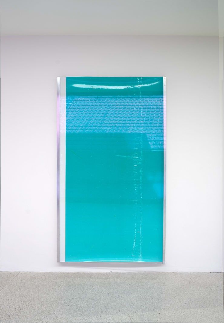 Manuel Burgener Untitled, 2016 Photogram, aluminium frame and glass 215.1 x 118.5 x 0.5 cm 84 3/4 x 46 5/8 x 1/4 in