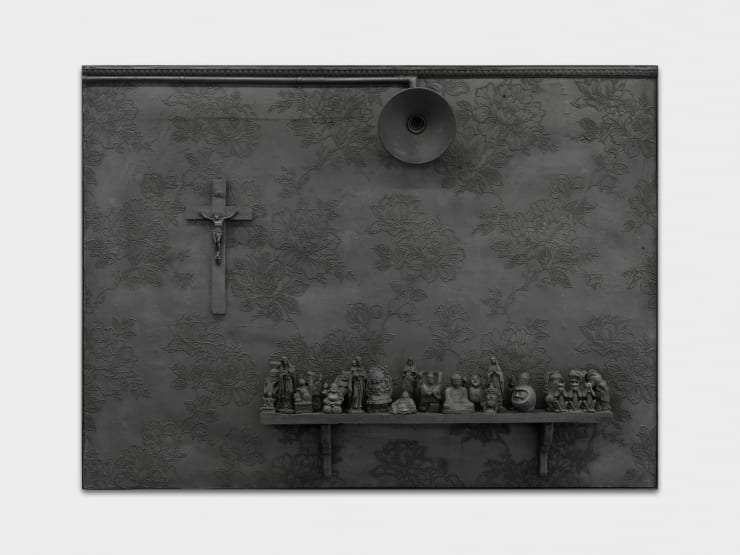 Rico Weber Es werde Licht auf dem Olymp acrylic resin, silicone, metal 110 x 150 cm 43 1/4 x 59 1/8 in