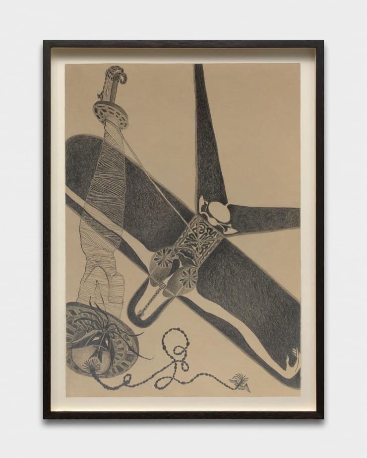 Min Jia Floater, 2023 Graphite on paper 29.7 x 42 cm 11 3/4 x 16 1/2 in