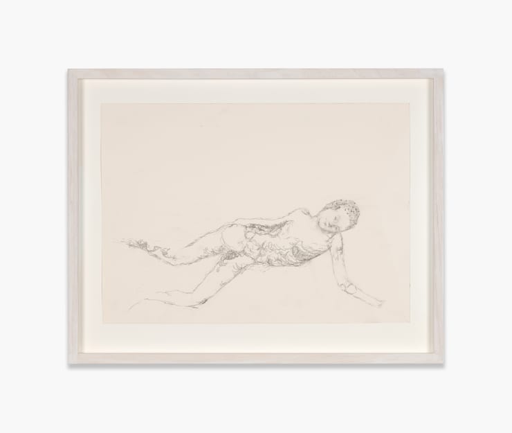 Oliver Bak Untitled, 2024 pencil on paper 30 x 42 cm 11 3/4 x 16 1/2 in 39.5 x 50.5 x 2.5 (framed)