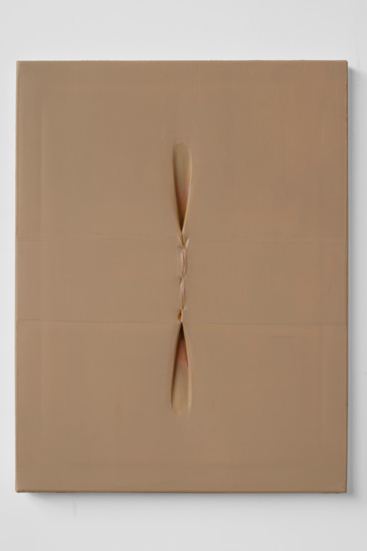 Eli Ping Untitled , 2022 Oil on canvas, thread 65 x 48 cm 25 5/8 x 18 7/8 in