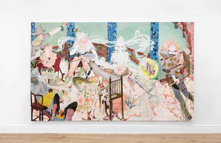 Ding Shilun Crescent Lake, 2024 Oil on linen 230 x 380 cm 90 1/2 x 149 5/8 in