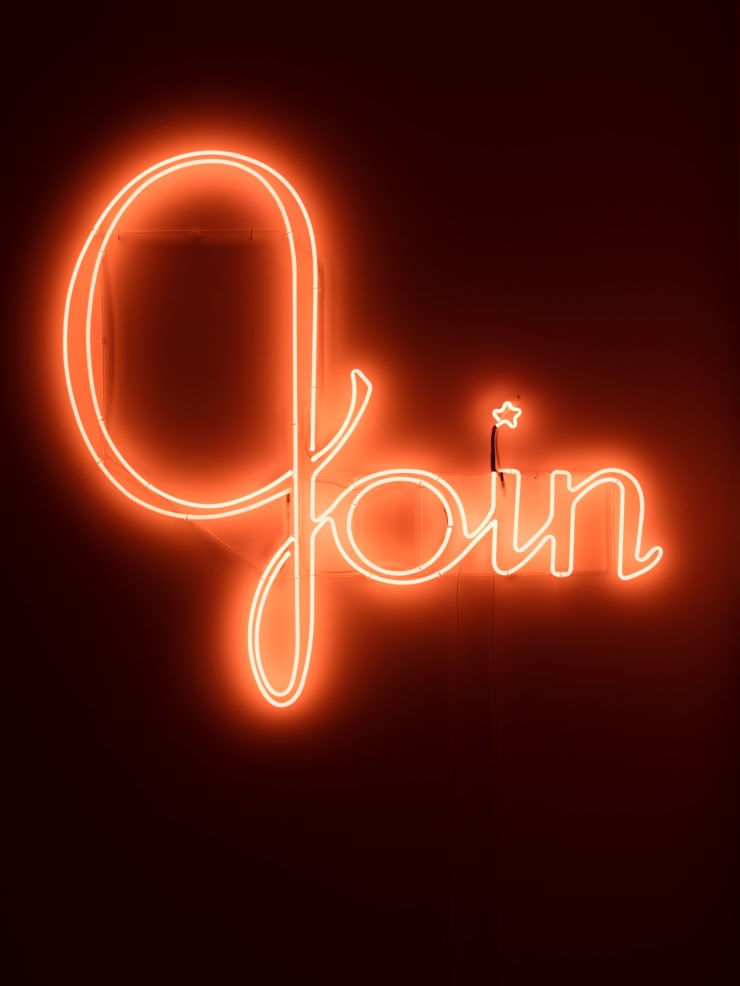 Mitchell Anderson Join (Man the guns (McClelland Barclay, 1942)), 2020 Neon, glass 120.9 x 130 cm 47 5/8 x 51 1/8 in