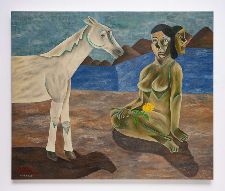Salah Elmur, The White Horse, 2024