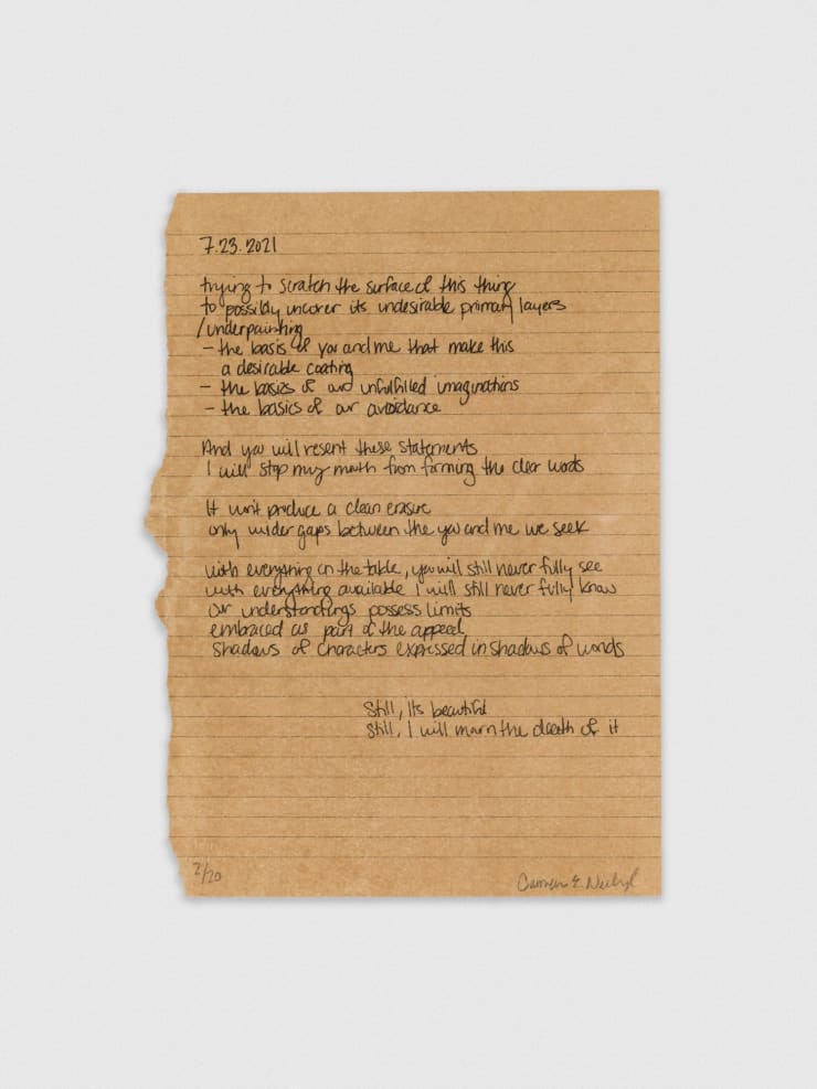 Carmen Neely, 7.23.2021 Trying to scratch the surface of this thing, 2023