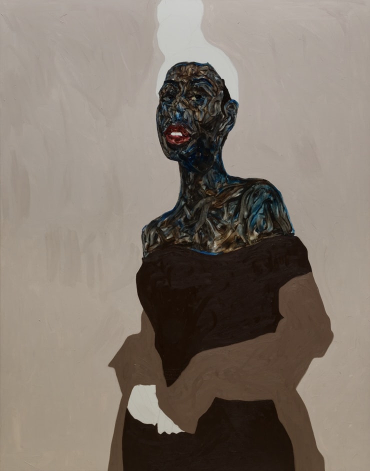 Amoako Boafo, White Turban, 2020