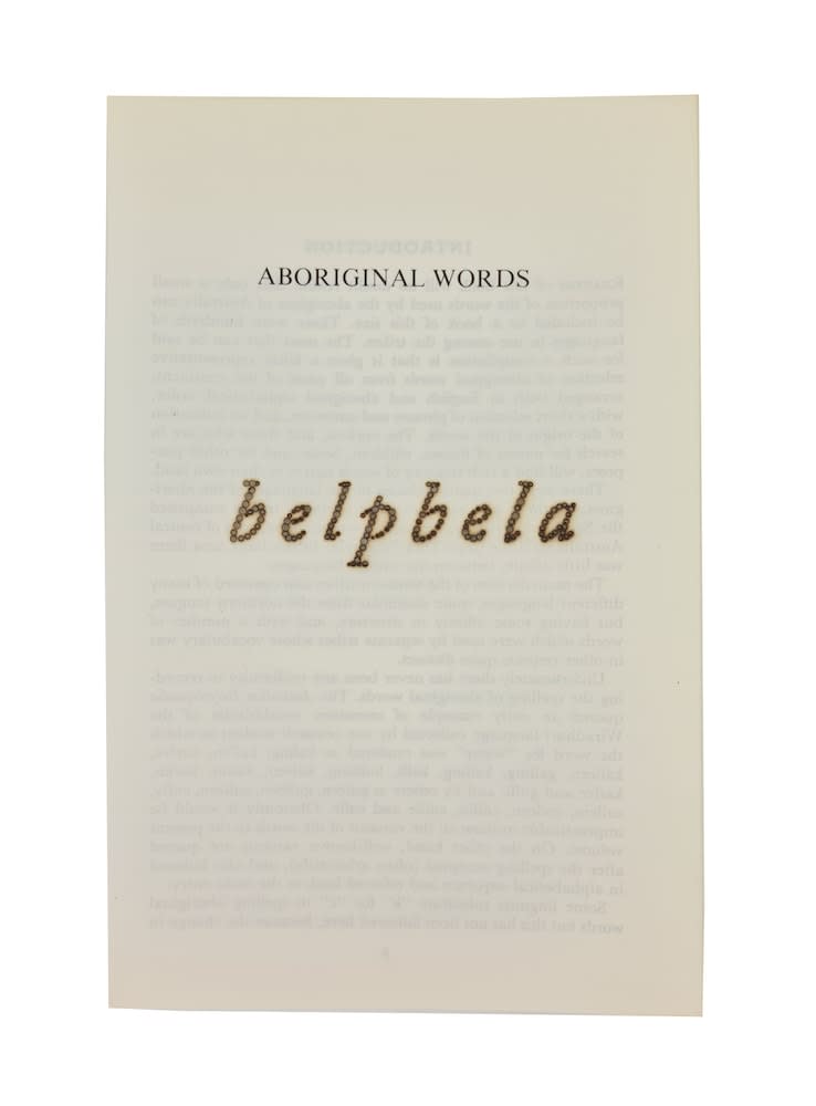 Jenna Lee, Aboriginal words belpbela (firestick), 2022