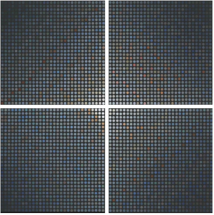 Bruce Munro, Sea III (S2, S3, S4, S1) (set of 4), 2024