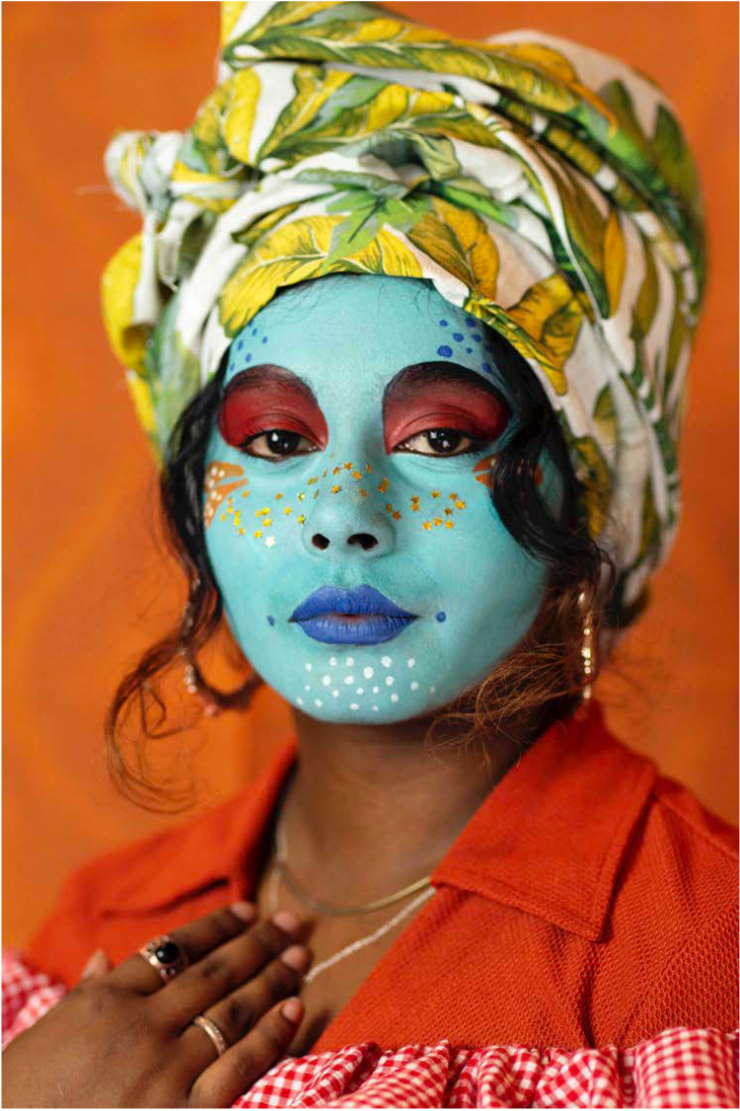 Atong Atem, Orange Portrait , 2020