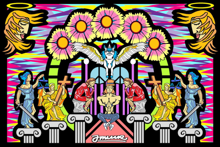 Josh Muir, heavens gates no.2halo, 2017