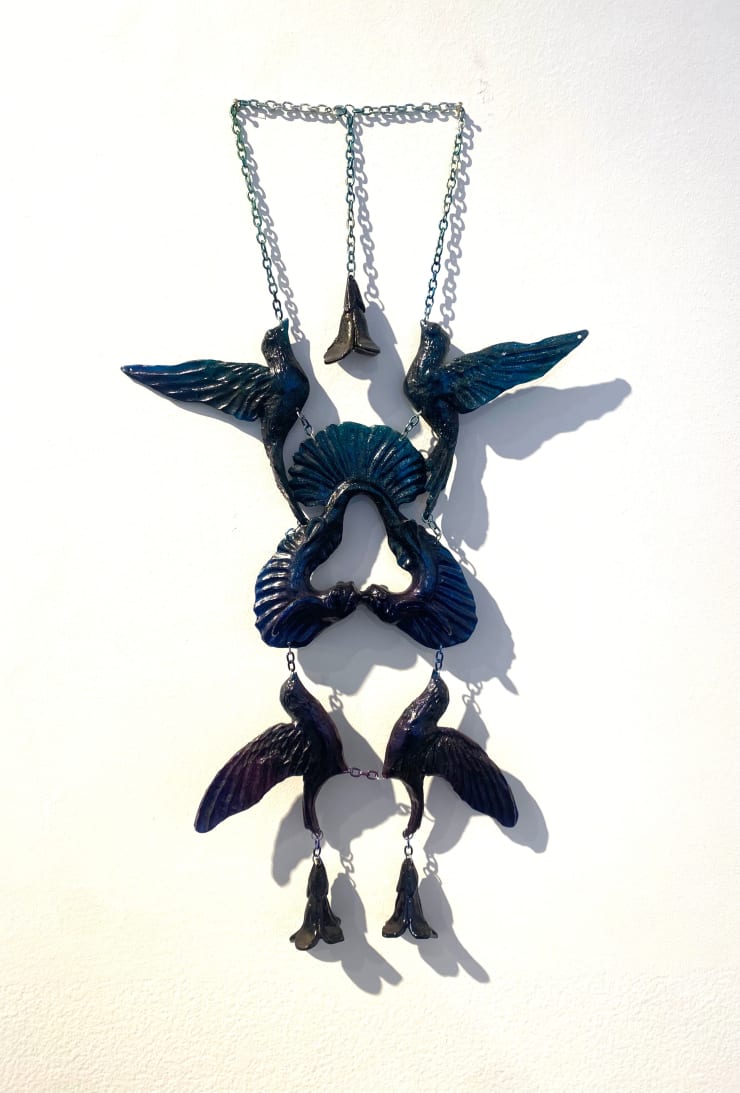 Kate Rohde, Iridescent neckpiece, 2025