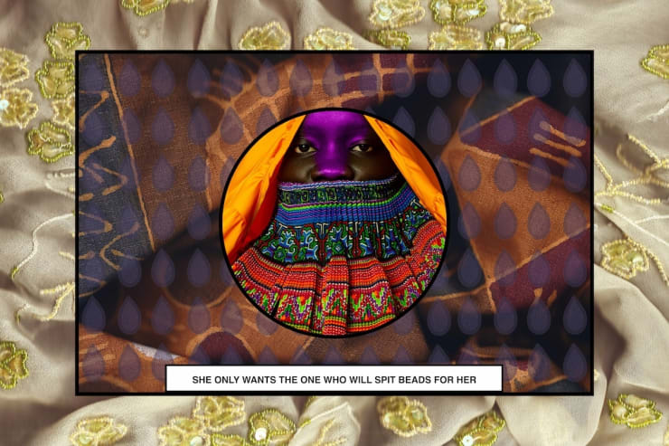 Atong Atem, Kitanga 5 (Spit Beads) , 2024