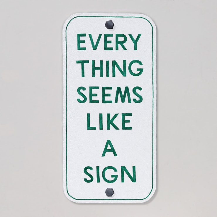 Kenny Pittock, EVERYTHING SEEMS LIKE A SIGN (Green), 2024
