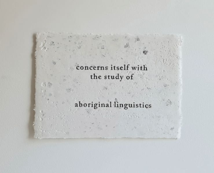 Jenna Lee, concerns itself with the study of aboriginal linguistics, 2021