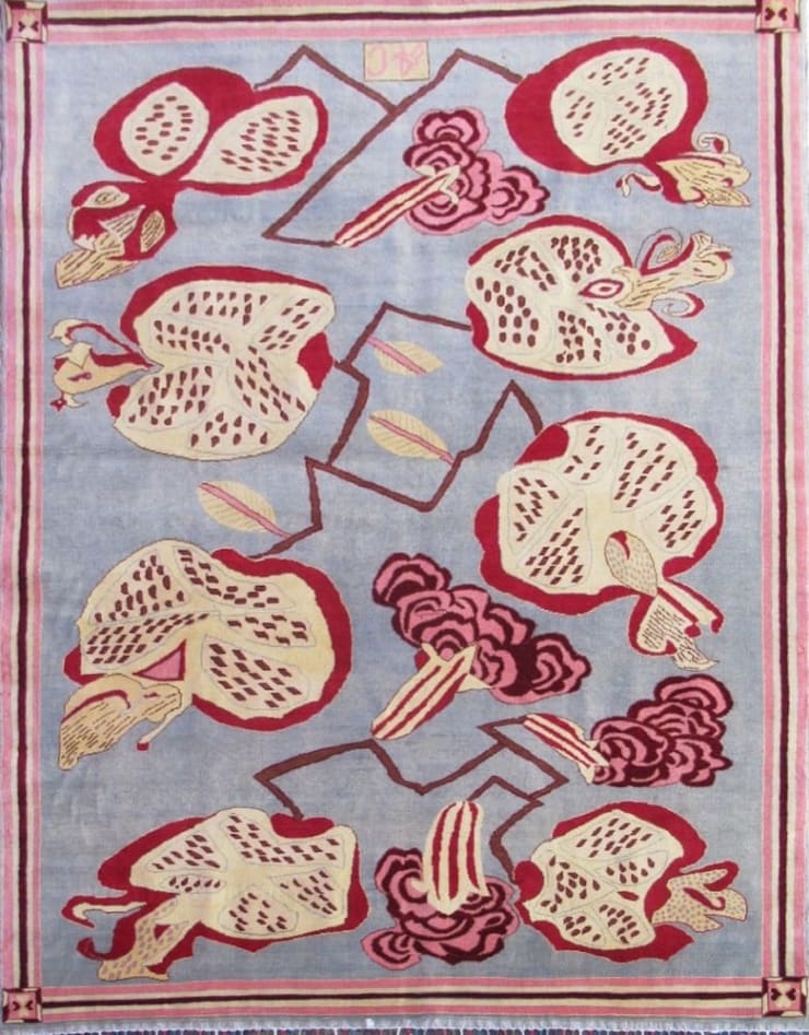 Alexandra Copeland, Pomegranates (pink border), 2025