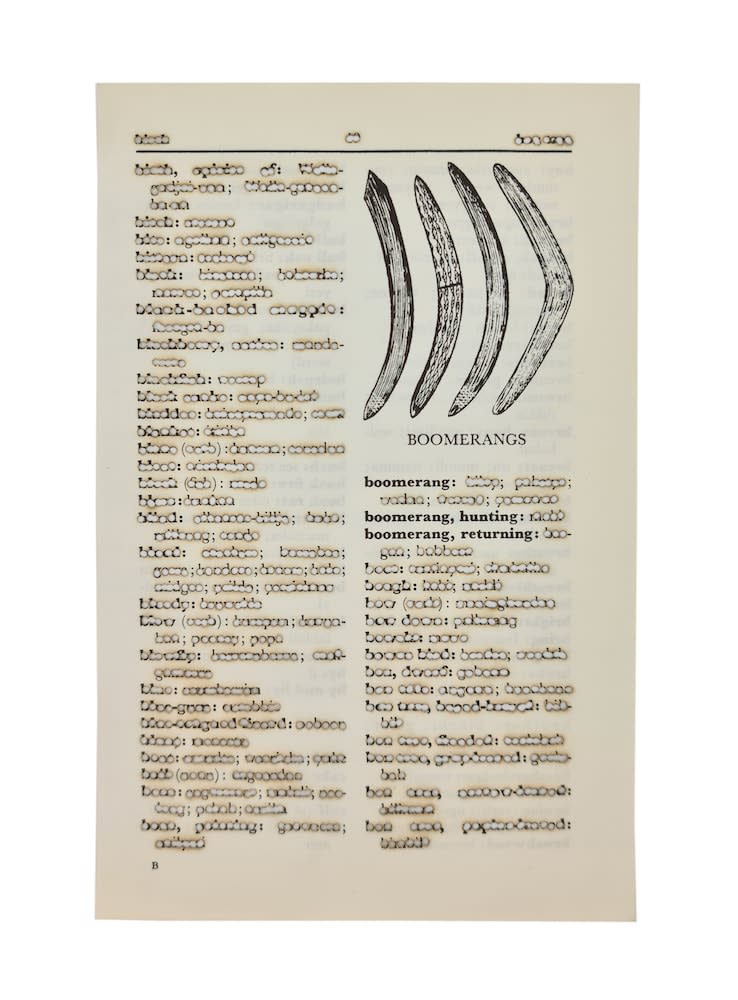 Jenna Lee, Aboriginal tools (boomerangs), 2022