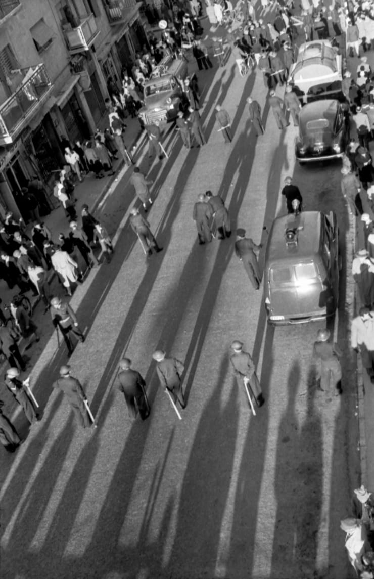 Micha Bar-Am, Demonstration against the evacuation of Sinai, Jerusalem, 1957