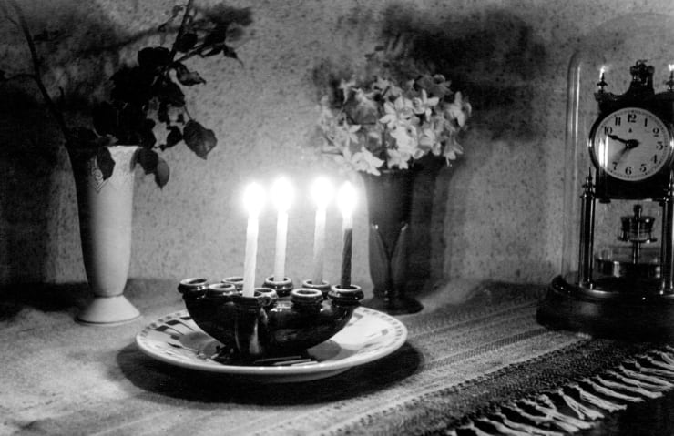 Micha Bar-Am, Hanukkah at my parents’ , Haifa, 1954