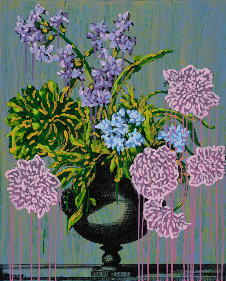 Michael De Feo, Untitled (Vases opaque., Jean-Baptiste Monnoyer (1636-1699)), No. 3, 2020