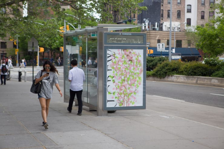 Michael De Feo, Bus stop advertising takeover, New York, New York, 2015
