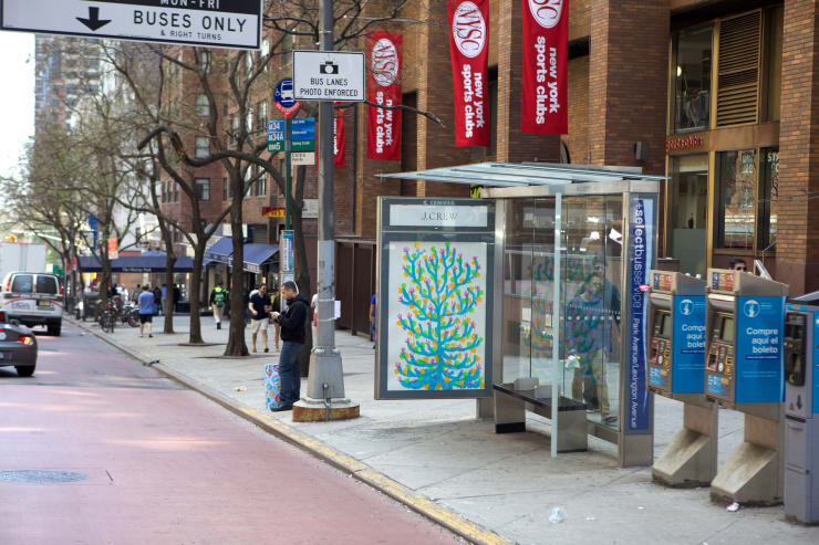Michael De Feo, Bus stop advertising takeover, New York, New York, 2015