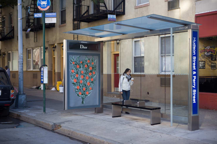 Michael De Feo, Bus stop advertising takeover, New York, New York, 2016