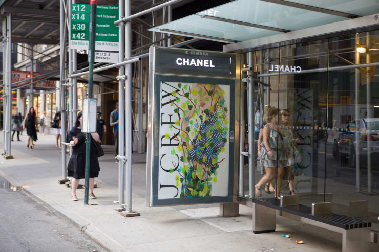 Michael De Feo, Bus stop advertising takeover, New York, New York, 2015