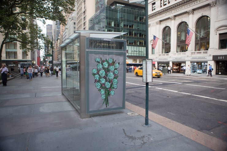 Michael De Feo, Bus stop advertising takeover, New York, New York, 2016