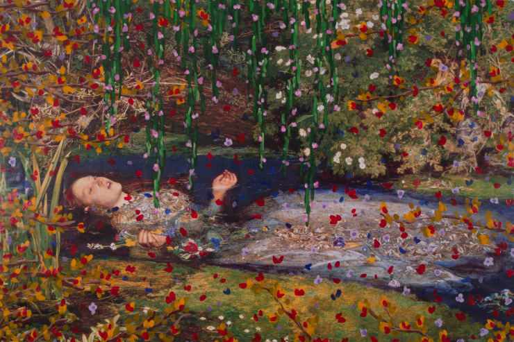 Michael De Feo, Untitled (Ophelia by Sir John Everett Millais, 1851-52), 2017