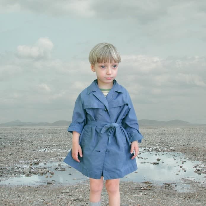 Loretta Lux, Boy in a Blue Raincoat I, 2001