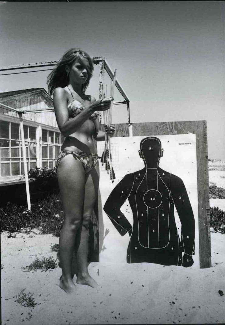 Dennis Hopper, Jane Fonda (with target), 1965