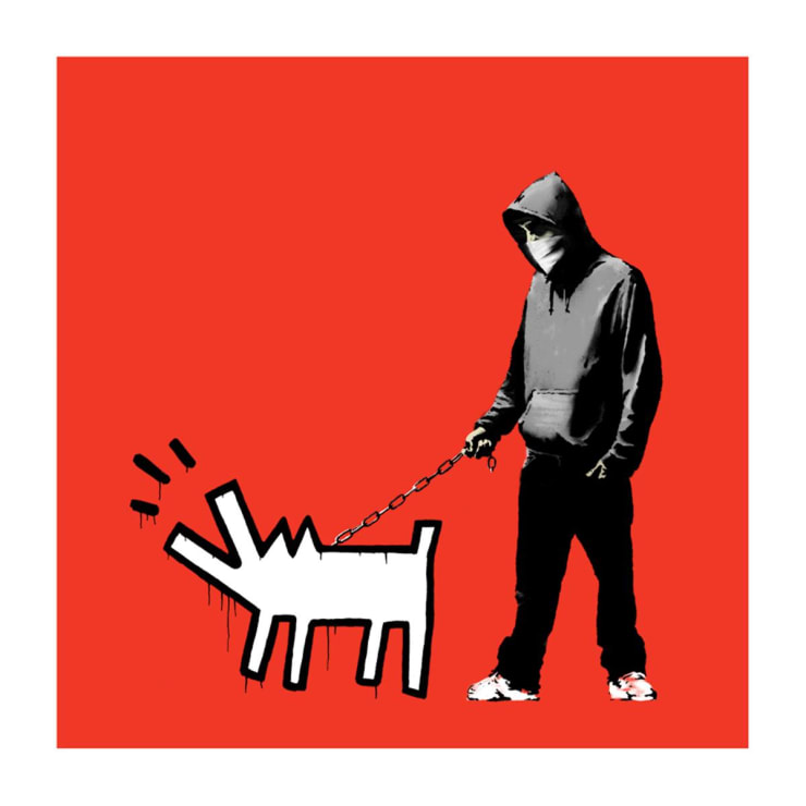 Banksy, Choose Your Weapon (Red), 2010
