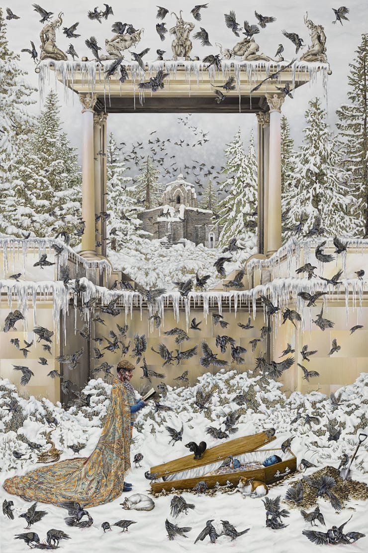 Last Rites of the Artist's Ego at Shankryacharya Temple (After Ludovico Mazzolino)
